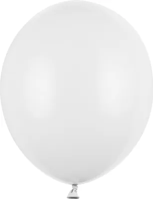 Produktbild von 10 Stk. Luftballon Ø30cm "Uni Metallic" | Weiß