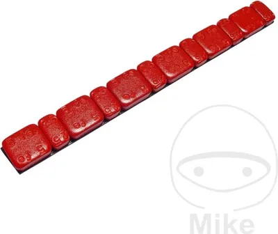 Immagine prodotto di Kit 15 contrappesi ruota adesivi JMP in ferro 45g rosso 5/2,5g