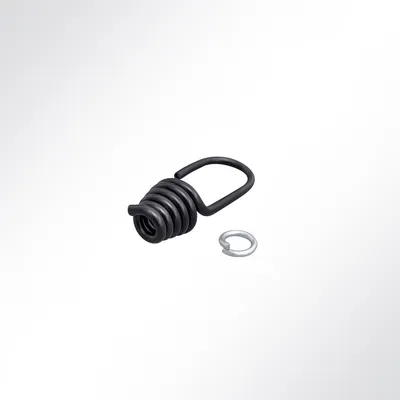 Produktbild von Lysel® Spiralhaken beschichtet 8mm, (LxD) 72x8mm in Schwarz (10 Stück)