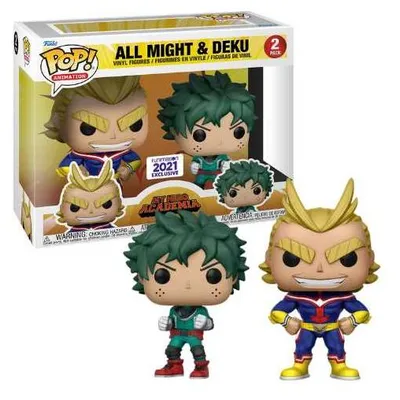 Produktbild von Funko Pop! Animation: My Hero Academia - All Might & Deku 2-Pack Funimation 2021 Exclusive