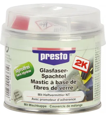 Image de Mastic Fibre Verre Presto Réparation Robuste Carrosserie - Presto Mastic