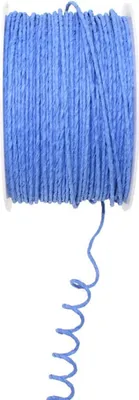 Produktbild von Papierdraht Ø 2 mm 100 m Papierdekodraht Papierkordel auf Spule Basteldraht blau