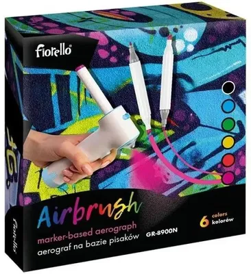 Obrázok produktu pre Airbrushové perá na maľovanie sprejom, 6 farieb – Fiorello
