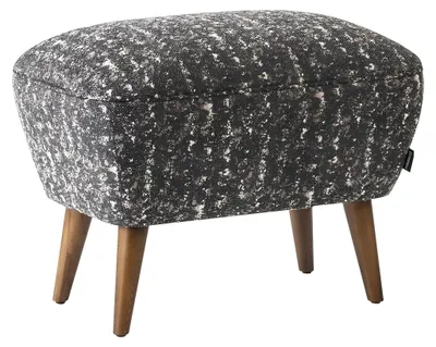 Produktbild von Moderner Hocker Fußhocker Polstermöbel Sitzhocker Grauer Sitzer Neu
