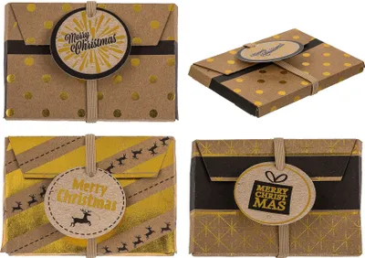Produktbild von Geschenkumschlag Gutschein Geldgeschenk Weihnachten Xmas Merry Christmas 3er Set