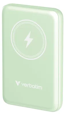 Produktbild von Verbatim Charge `n` Go - Induktive Power Bank - magnetische Halterung - Li-Pol - 10000 mAh - 20 Watt - 2.4 A - Apple Fast Charge, PD 3.0, QC 3.0, Apple 2.4A, USB BC 1.2 (USB-C)