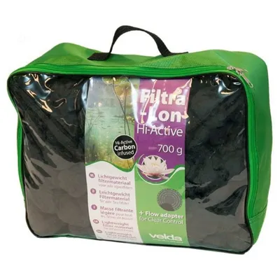 Image de Matériau de filtration pour bassin Velda Filtra-Lon HI-Active 700 g noir