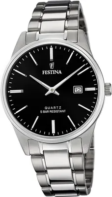 Produktbild von Festina Edelstahl Herren Uhr F20511/4 Armbanduhr silber Klassik D2UF20511/4