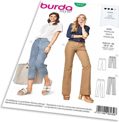 Produktbild von 6432 Bügelfalten-Hose F, S 2018 #6432, Burda