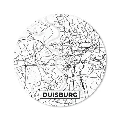 Produktbild von MuchoWow® Mauspad Mousepad Duisburg - Karte - Stadtplan 40x40 cm - Mousepads - Maus Mat - Pad - Mausunterlage - Schreibtisch Accessoires