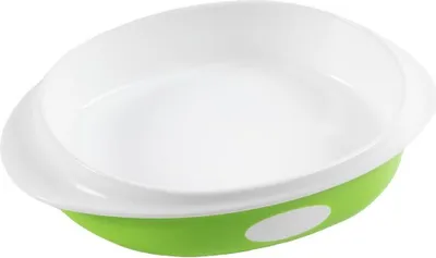 Obrázok produktu pre Poupy detský tanier z plastu, bez BPA, umývateľný a opakovane použiteľný, so zaobleným tvarom