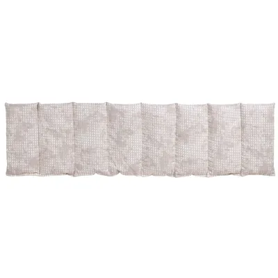 Produktbild von Leinsamenkissen 75x20cm groß 8-Kammer. shabby-chic grau-beige. Wärmekissen, Körnerkissen