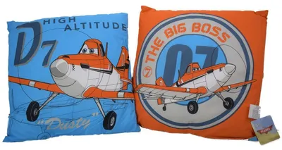 Produktbild von Disney Planes Dusty Arrival Kinderkissen ca. 40 x 40 cm mit Wendemotiv