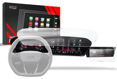 Produktbild von Matte Autodisplayfolie 2in1 für Audi Q6 e-tron (2024-2025), Grizz Protector