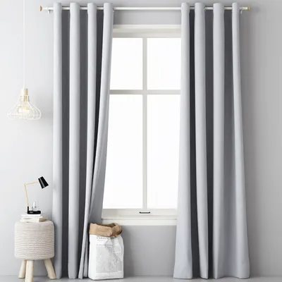 Produktbild von JEMIDI Vorhang blickdicht lichtundurchlässig 140x250cm - Gardine mit Ösen Anbringung - Ösenschal Dekoschal Verdunkelungsvorhang - 100% Polyester