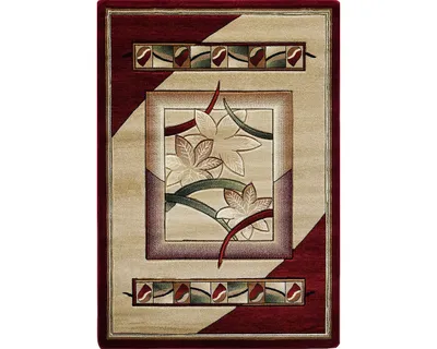 Produktbild von Moderner Stückteppich 120x180 ARTESIA 1 - floral / rot