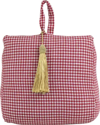 Produktbild von Mars & More Turstopper - Baumwolle/Polyester - rot kariert - 20 x 18 cm