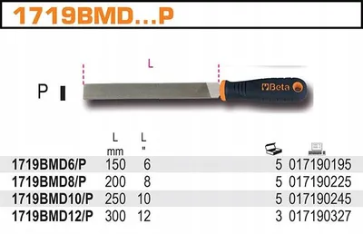 Produktbild von Beta Flachfeile Schruppfeile 250mm 1719BMD10/P