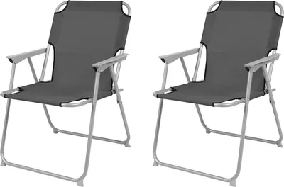 Produktbild von 2'er Set Campingstuhl Stoff Oxfort Metall verschiedene Farben