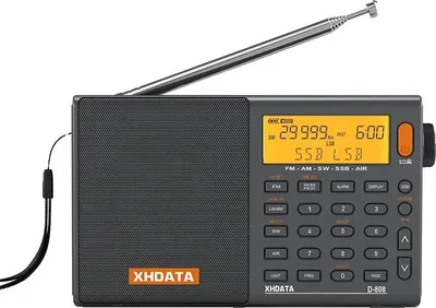 Obrázok produktu pre Prenosné rádio, pokrytie celého pásma, komfortné dobíjanie, XHDATA sivá