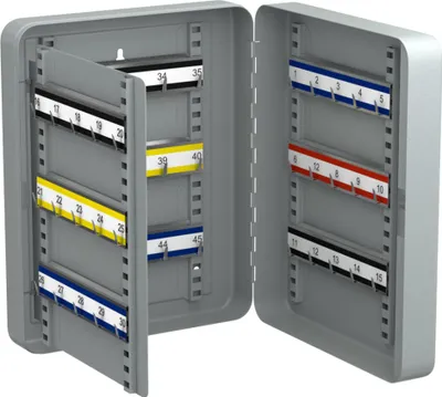 Immagine prodotto di Cassetta portachiavi SK 50 (300 x 240 x 75) chiusura differenziata 45x ganci