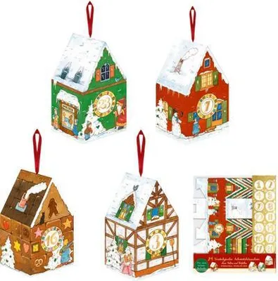 Produktbild von Adventshäuschen - 24 winterliche Adventshäuschen