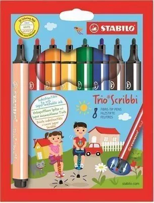 Image de STABILO Trio Scribbi 8 barev