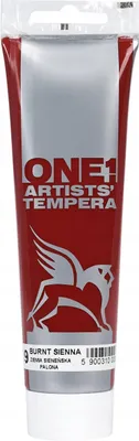 Produktbild von Renesans ONE Künstler-Tempera, 100ml, Farbton Ziemia Sienńska