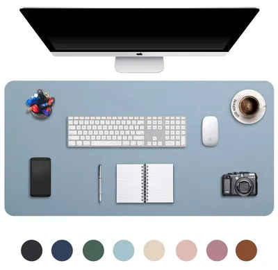 Image de Grand tapis de souris XXL, en cuirPolyuréthaneimperméable, dimensions 90x43 cm, antidérapant, idéal pour le bureau