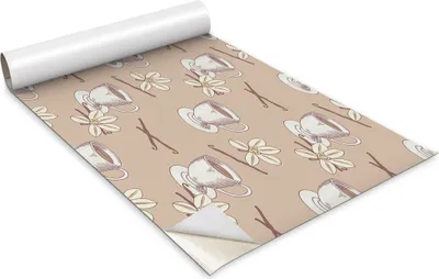 Produktbild von Selbstklebende Möbelfolie - Dekorationsfolie - Tischmöbel - Zuschneidbar – Kaffee - 100 x 50 cm