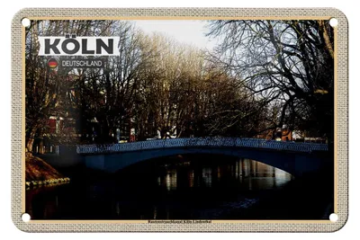 Produktbild von Blechschild Städte Rautenstrauchkanal Köln-Lindenthal 18x12cm Schild