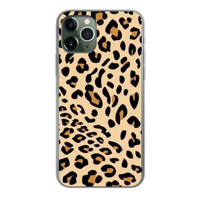 Produktbild von MuchoWow® Handyhülle Schutzhülle Hülle für iPhone 11 Pro Tiermuster - Panther - Leopard Silikon Softcase Handy Hülle - Handy
