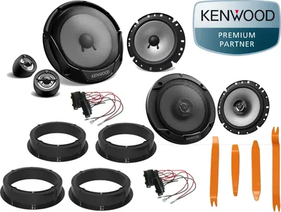 Produktbild von Kenwood für VW T-Roc  Bj 17-22  Lautsprecher  Tür Vorn Hinten 600 W Bügel