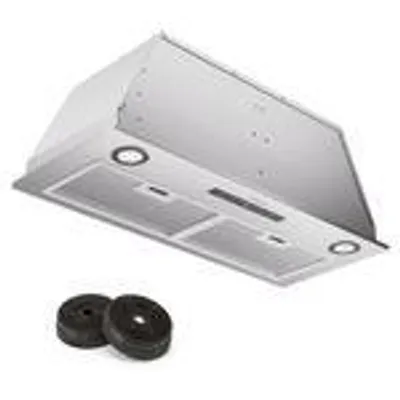 Produktbild von Klarstein Dunstabzugshaube, Abluft/Umluft-Dunstabzugshaube mit Filter, LED-Beleuchtung, Timer & Touch-Bedienfeld, Leise Einbau-Abzugshaube mit 439 m³/h Luftstrom, Effizienter Edelstahl-Dunstabzug