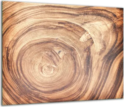 Produktbild von Herdabdeckplatten Glaskeramikkochfeld-Abdeckung Spritzschutz Glas 60x52cm Holz