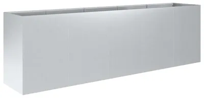 Obrázok produktu pre vidaXL Záhradný kvetináč, strieborná farba, 200 x 40 x 60 cm, pozinkovaná oceľ