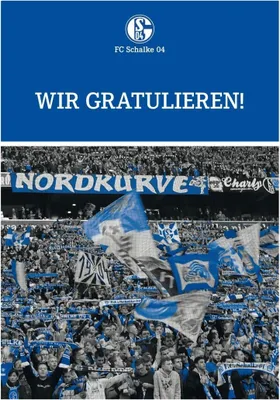 Produktbild von FC Schalke 04 S04 Grußkarte Wir gratulieren