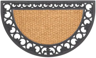 Immagine prodotto di Stuoia di cocco cornice decorativa naturale semicircolare come stuoia per esterni clean-off
