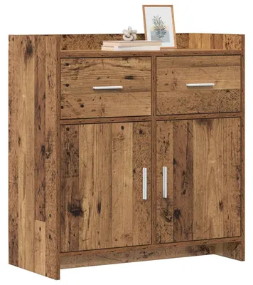 Zdjęcie produktu dla Komoda vidaXL z drewna postarzanego 75 x 36 x 80 cm z płyt drewnopochodnych