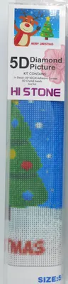 Obrázok produktu pre Jonotoyova diamantová maľba - Veselé Vianoce, soby a stromček - 40 x 50 cm