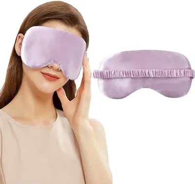 Produktbild von Traagschuimslaapmasker, 3D-schutsmasker für Seitenlieger, 100% Lichtblocker, atmungsaktives Gesichtsmasker mit Ohrstöpseln für Reisen und Kurzschlaf