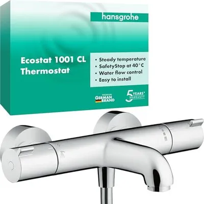 hansgrohe Ecostat 1001 CL – Thermostat für Badewannenansicht, Wannenarmatur mit – Produktbild 1
