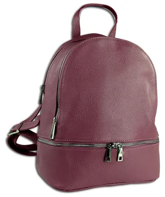 Image de Toscanto Backpacks Sac à dos de ville rouge foncé en cuir OTT612RA