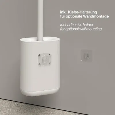 Immagine prodotto di Scopino da bagno in silicone - Compatto, antibatterico, nero