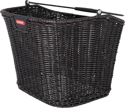 Produktbild von Klickfix Vorderradkorb Structura 35x26x25cm, sw, geflochten,o. Adapter