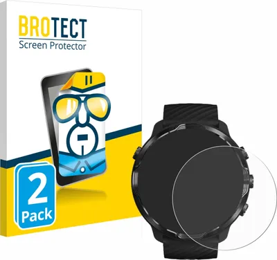 Produktbild von 2x Für Suunto 7 Schutzfolie BROTECT Displayschutz Display Schutz Folie Klar Transparent