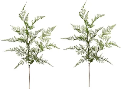 Immagine prodotto di Piante artificiali Felce Rami decorativi Rami artificiali Plastica verde 81 cm Set da 2