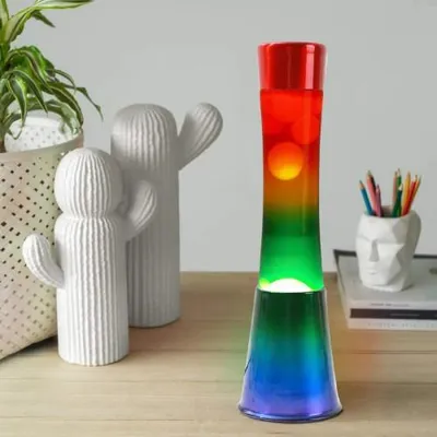 Image de Lampe à Lave en verre RAINBOW