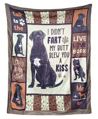 Zdjęcie produktu dla Ciepły koc Microplush 130x150 cm - Mastin neapolitański