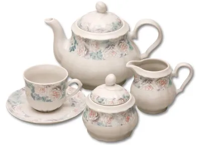 Produktbild von Thun 1794 Rose, Porzellan-Teeservice, Rosen, Thun, 15 d.